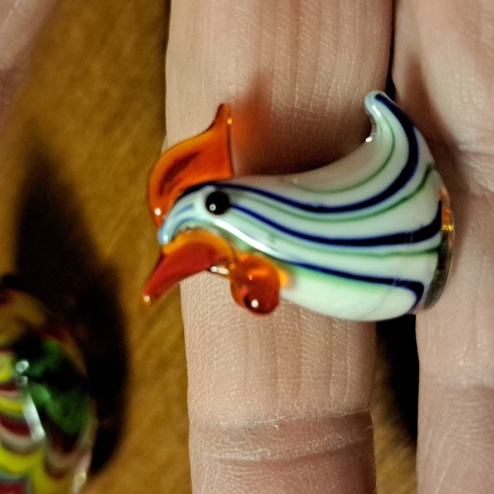 Set of glass chickens - Picture 5 of 5